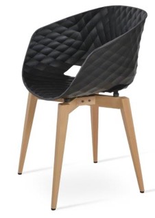 sohoConcept Uni-ka 599 Wood Arm Chair