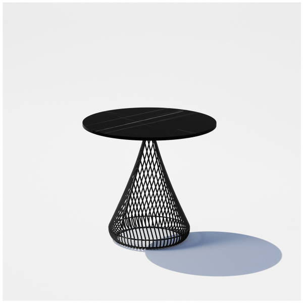 Cono Side Table with Stone